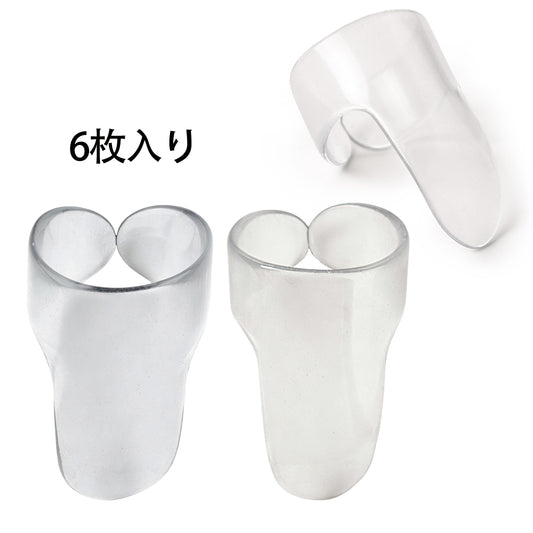 Jim Dunlop Clear Fingerpicks 9032R / 9033R クリア フィンガーピック M/L 6枚入り