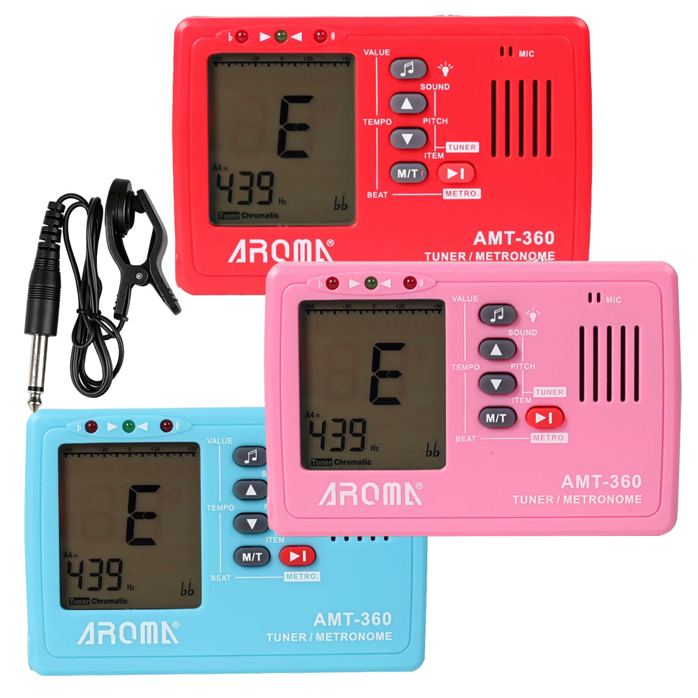 AROMA アロマ  AMT-360 チューナー・メトロノーム 3in1｜在庫処分特価