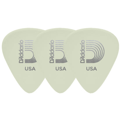 D'Addario Cellu-Glo Glow in the Dark ギターピック ティアドロップ 3枚入り