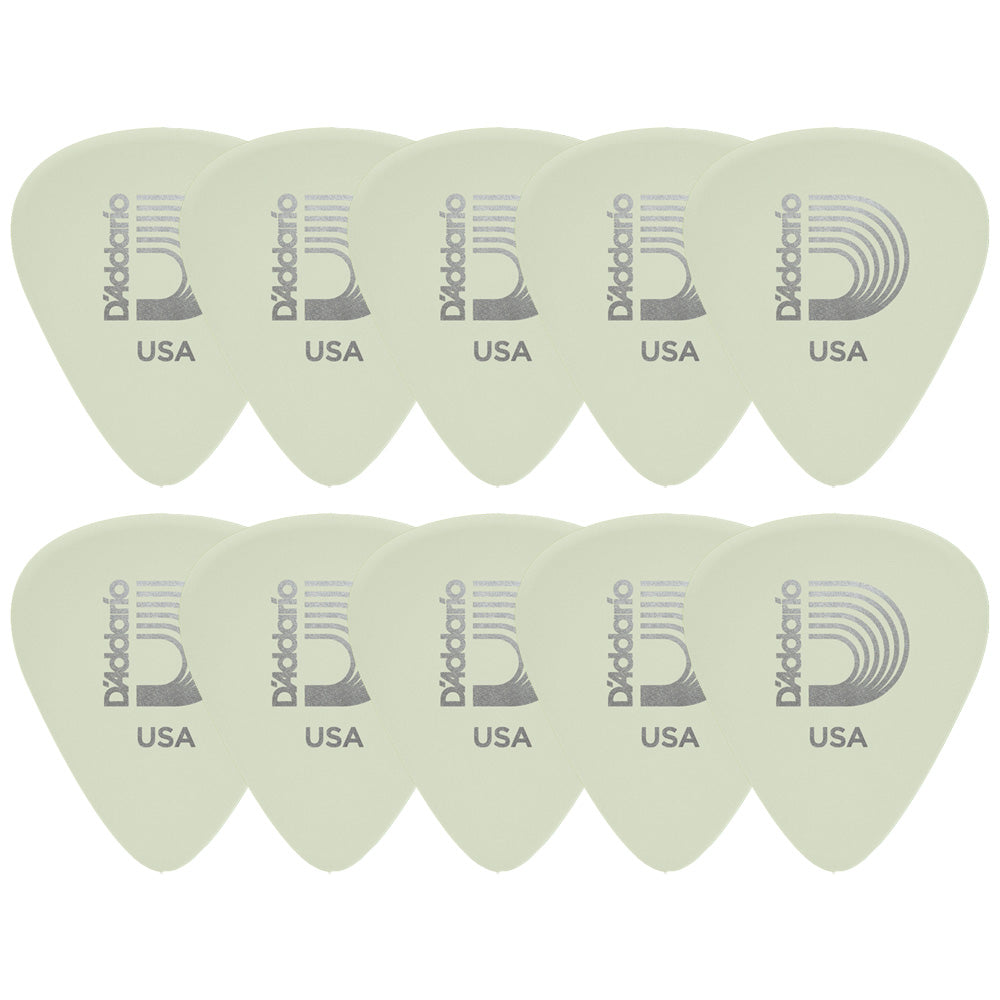 D'Addario Cellu-Glo Glow in the Dark ギターピック ティアドロップ 10枚入り